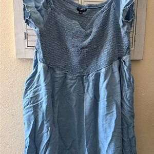Torrid Light Blue Textured Top